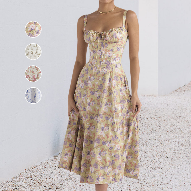 Sophia | Colorful floral print dress